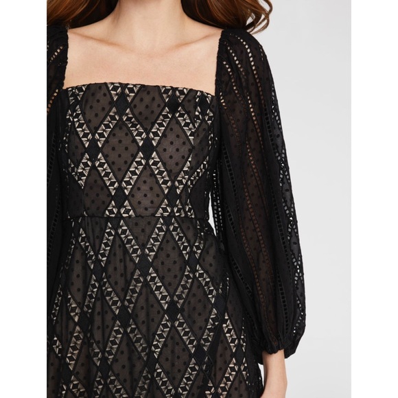 Alice & Olivia Square Neck Midi Dress - Picture 4 of 6